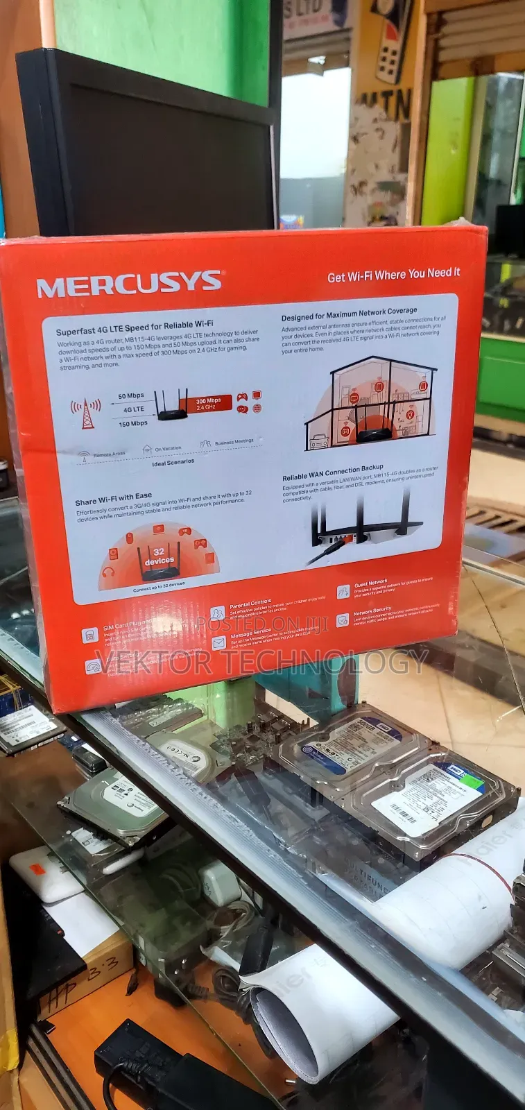 Superfast 4g Lite Wi-Fi Router With Simcard Plug Play