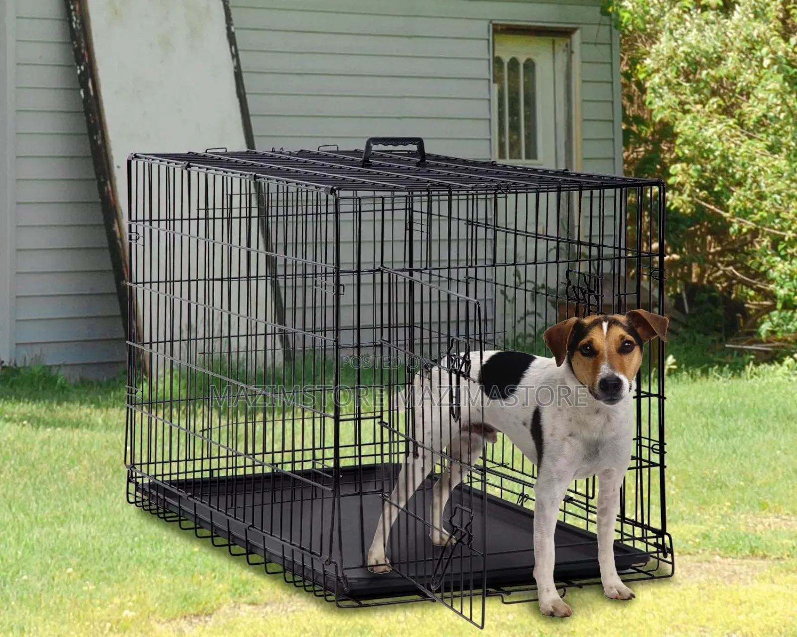 Foldable Metallic Wire Dog Pet Cage
