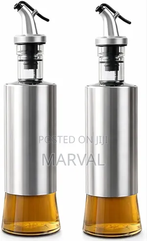 500ml Glass Oil Dispenser Bottle With Stainless Steel Cover