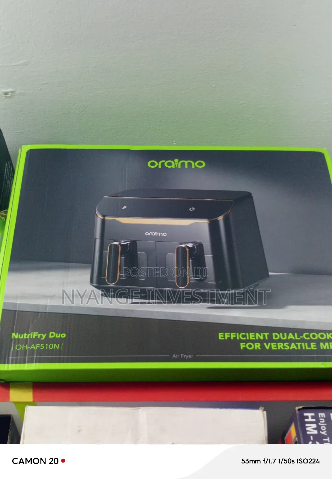 Double Air Fryer. Oraimo Air Fryer Double