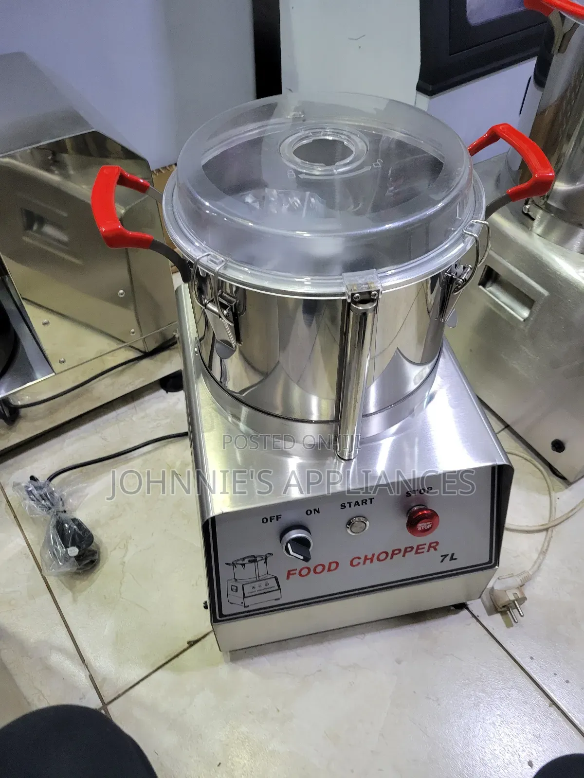 Commercial Electric Food Chopper 7l – Heavy Duty Stainless Steel