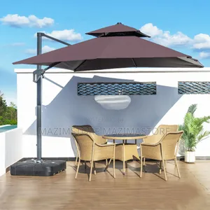 3×3mtrs 3600 Rotating Garden Sun Cantilever Parasol Umbrella