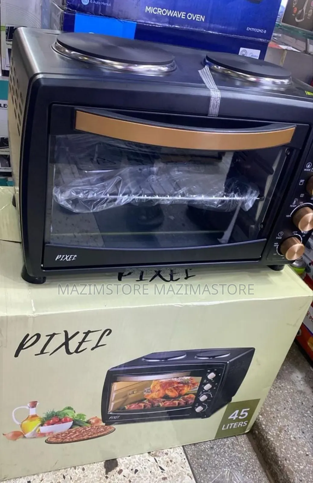 45 Litres Pixel Mini Oven With Hotplates at 450,000 Ugx