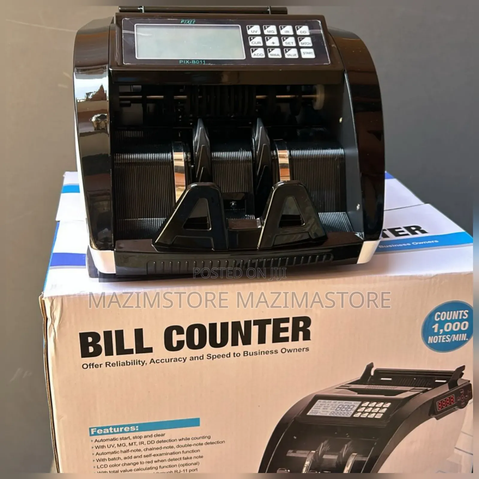 Pixel Bill Counter Machine With Fake Notes Detector at *480,000* Ugx