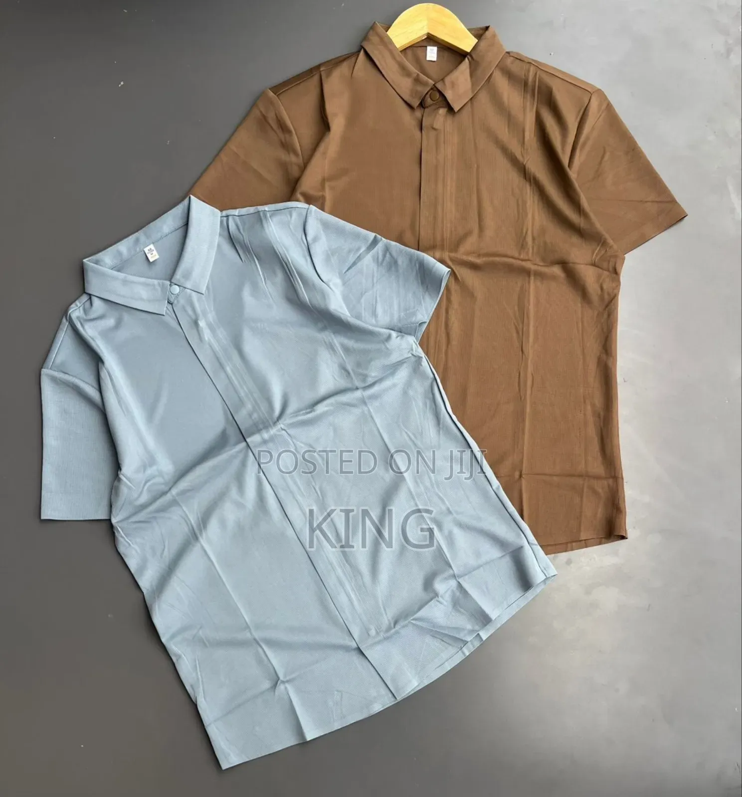 Short-Sleeved Full Zipper Shirt