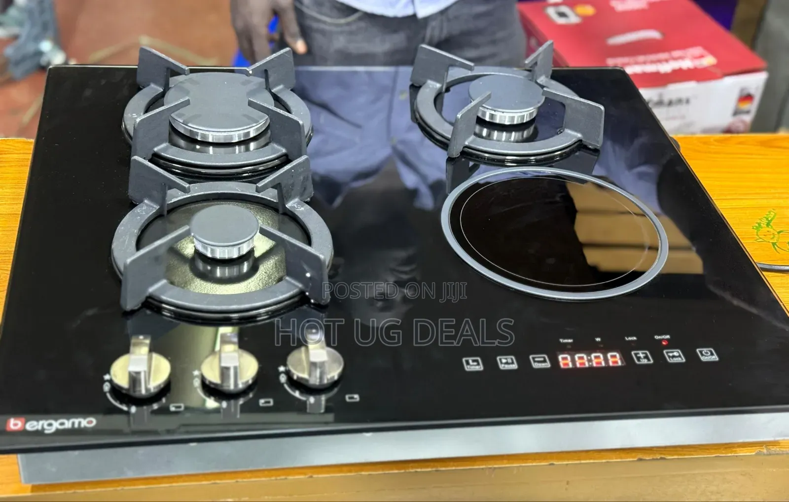 Bergamo Inbuilt Hob Cooker 3 Gas + 1 Infrared Plate Auto Ignition