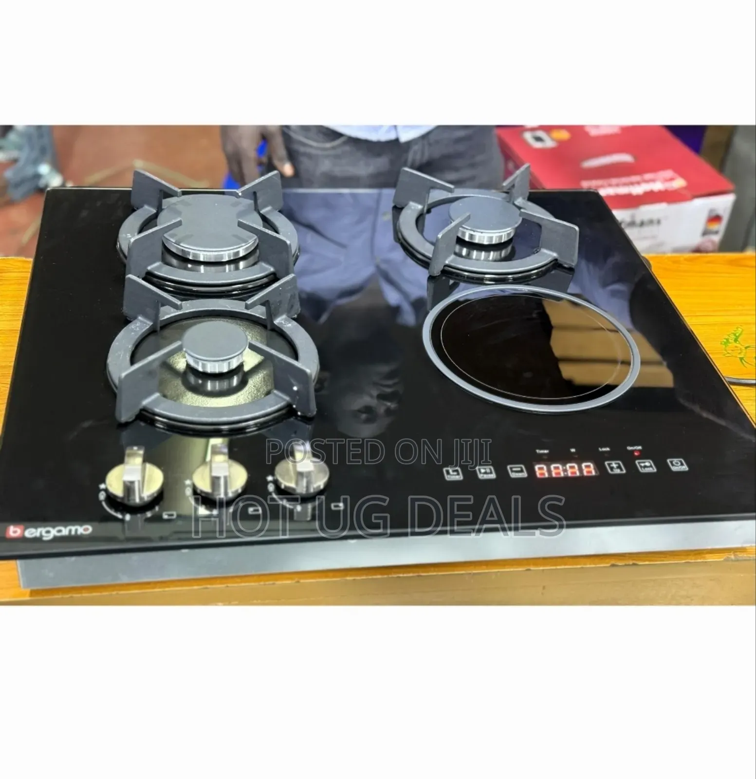 Bergamo Inbuilt Hob Cooker 3 Gas + 1 Infrared Plate Auto Ignition
