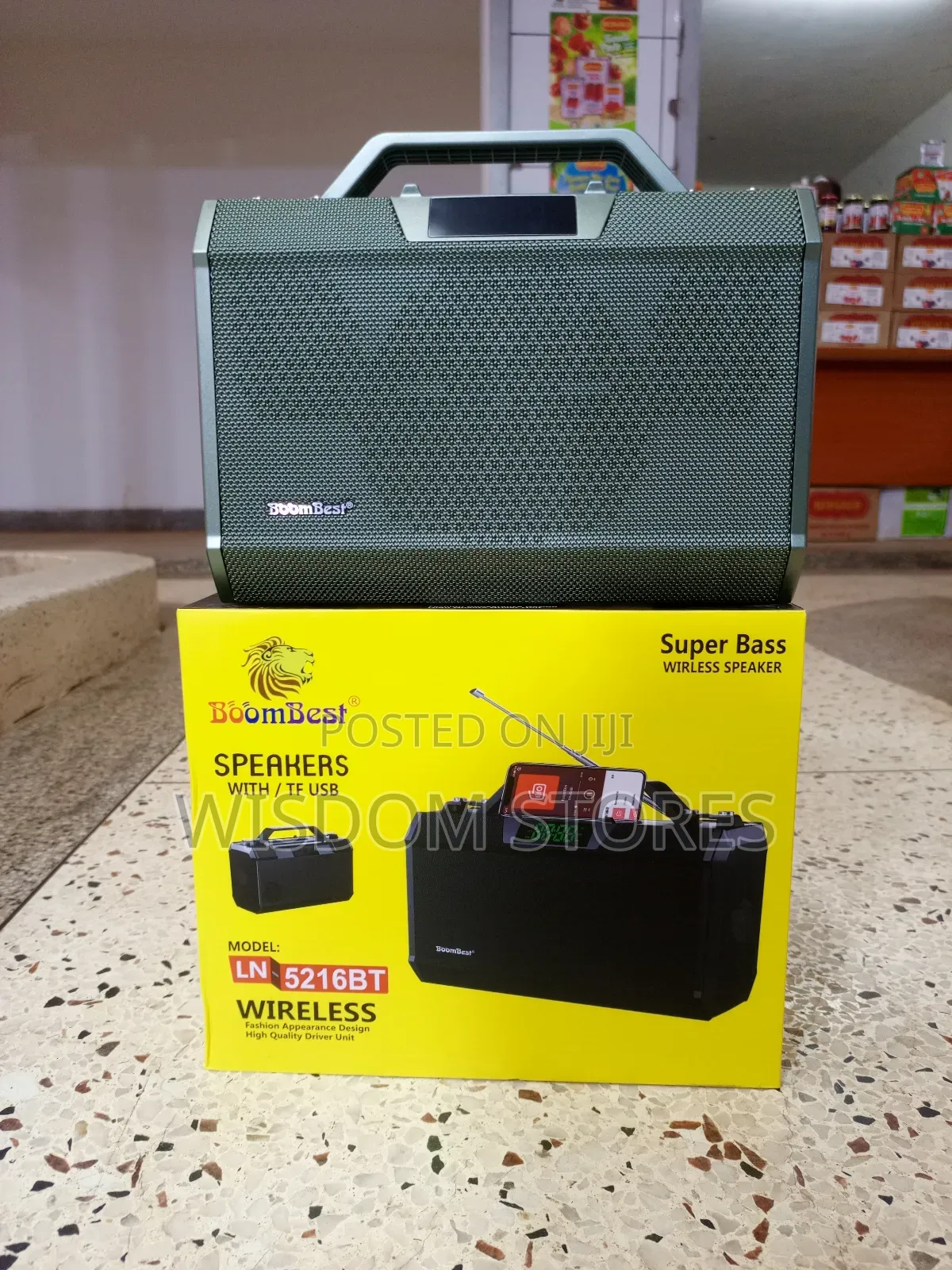 Ln5216bt Bigsound Boombest Wireless Bluetooth Speaker With Fm Radio