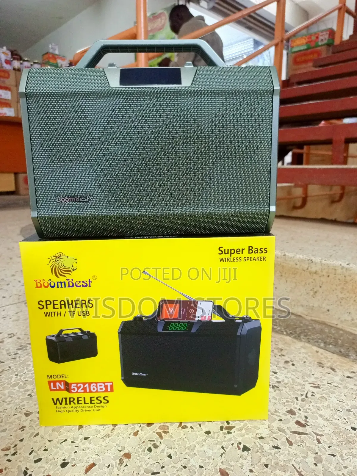 Ln5216bt Bigsound Boombest Wireless Bluetooth Speaker With Fm Radio