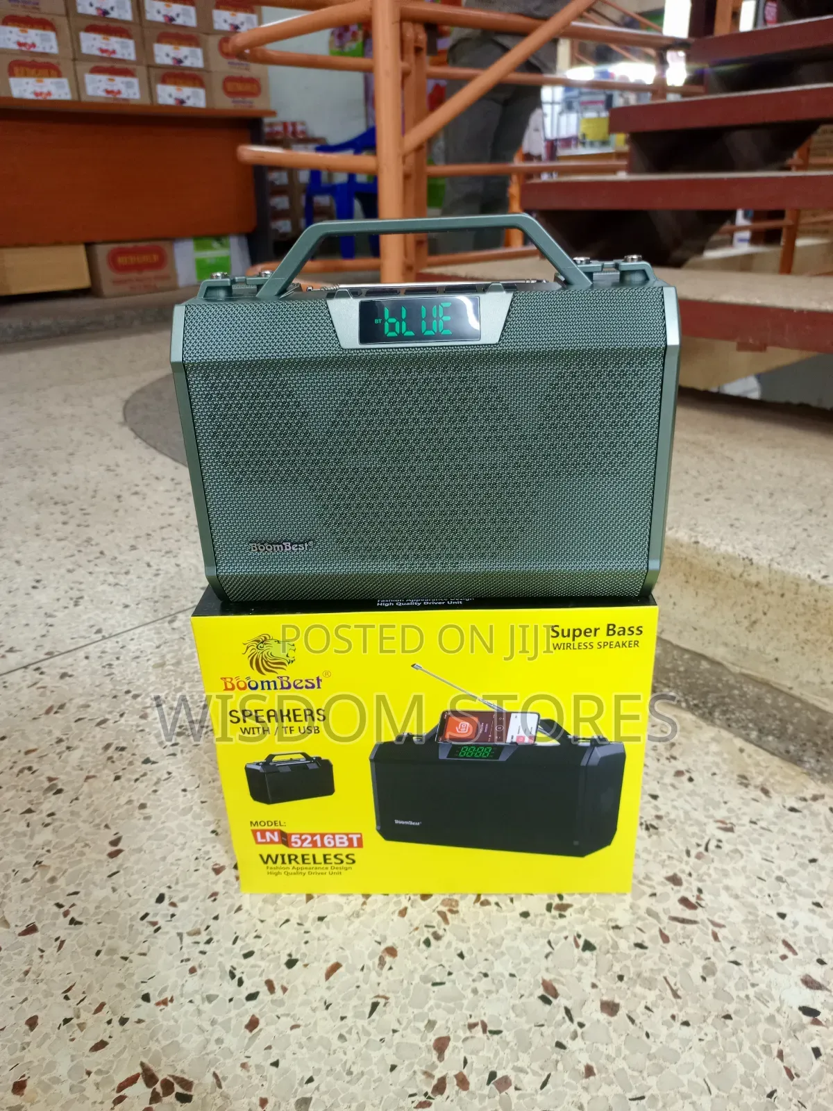 Ln5216bt Bigsound Boombest Wireless Bluetooth Speaker With Fm Radio