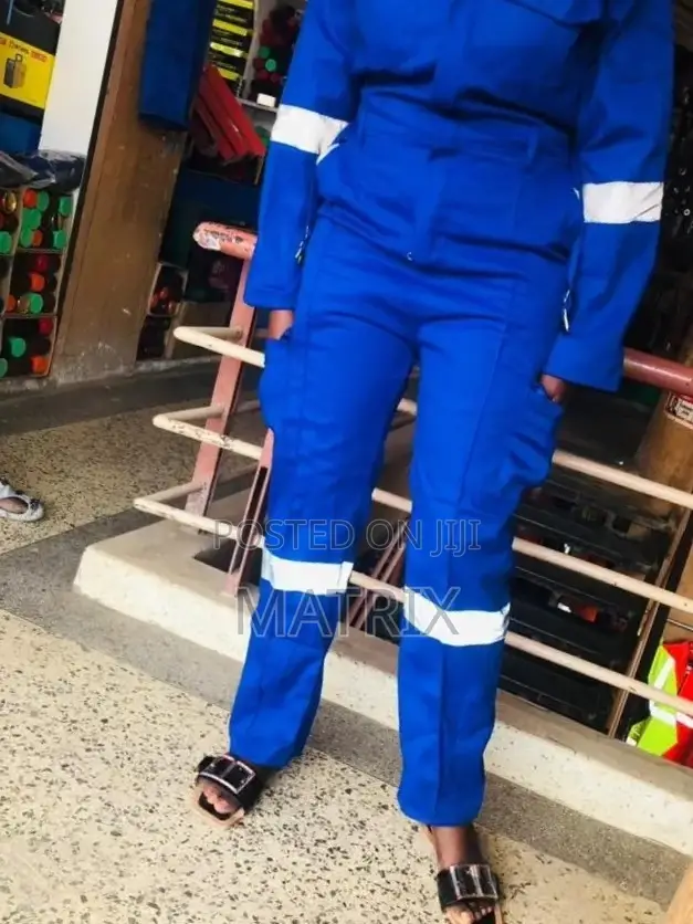 Blue Reflected Overalls