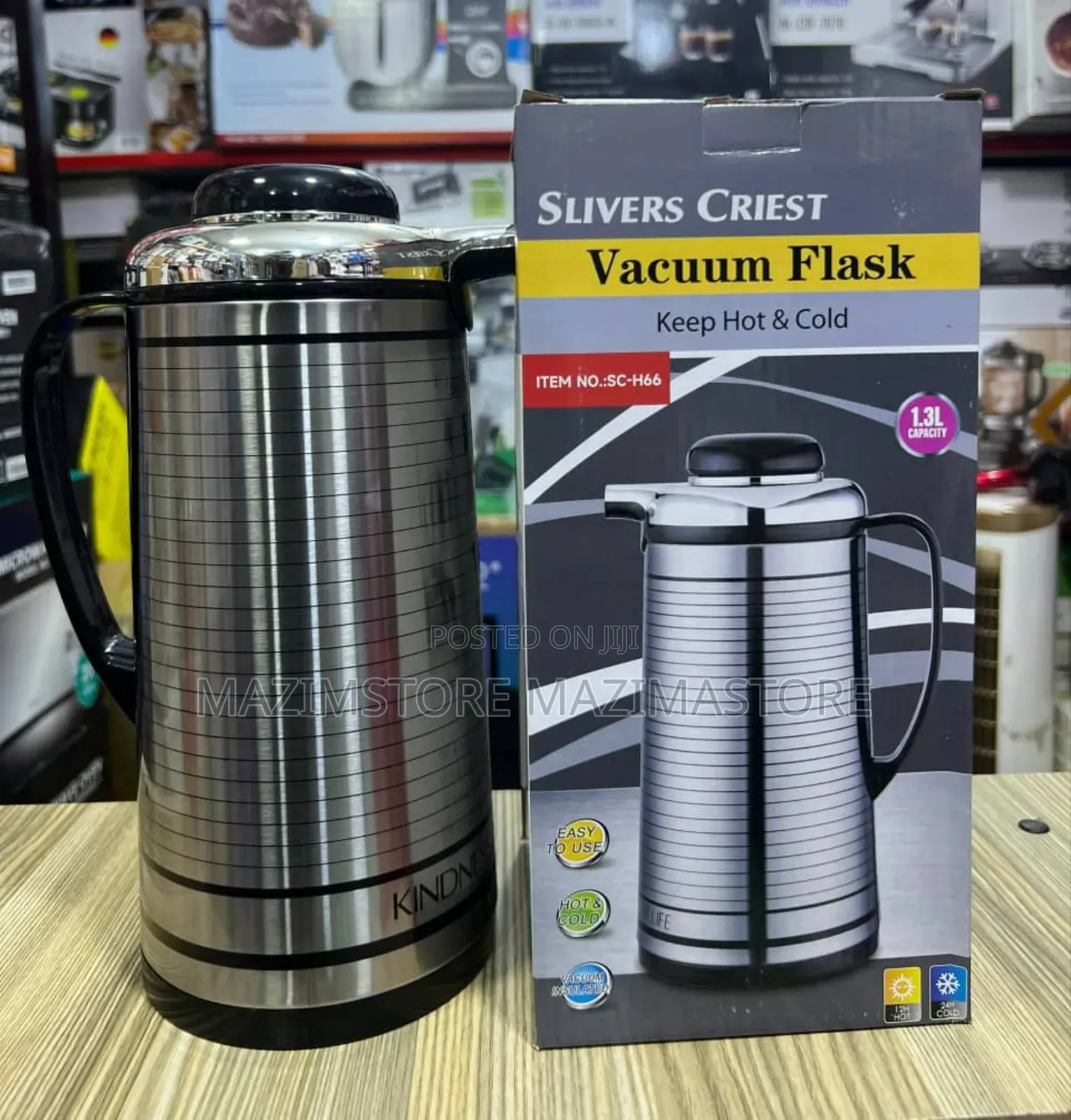 Sliver Criest Vacuum Flask