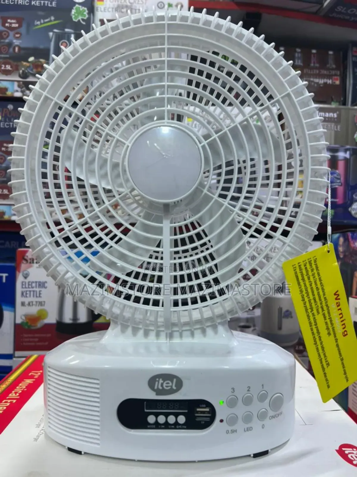 Itel *12* Inches Musical Energy Storage Fan With Bluetooth Function
