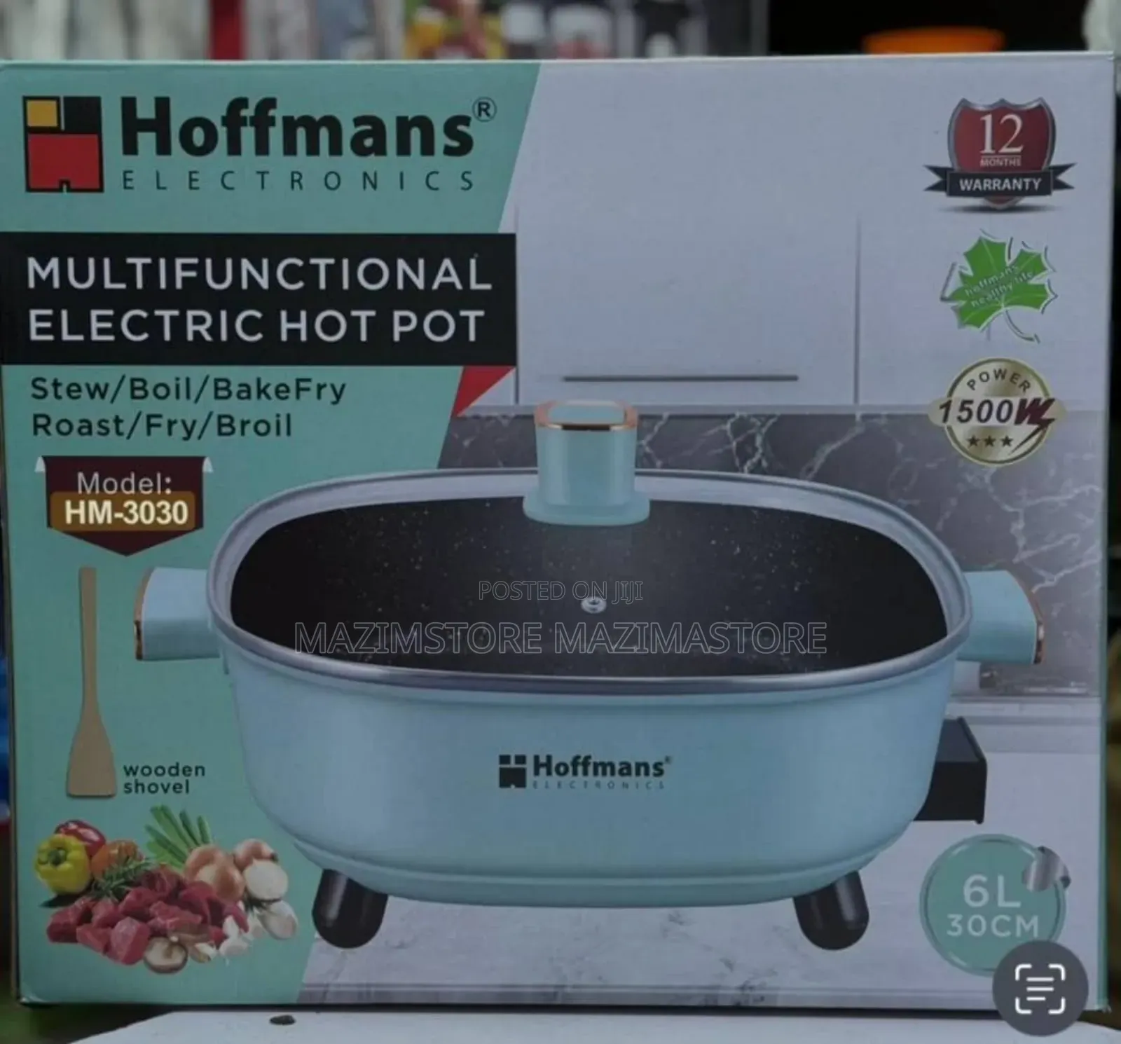 6 Litres Hoffmans Cooking Pot