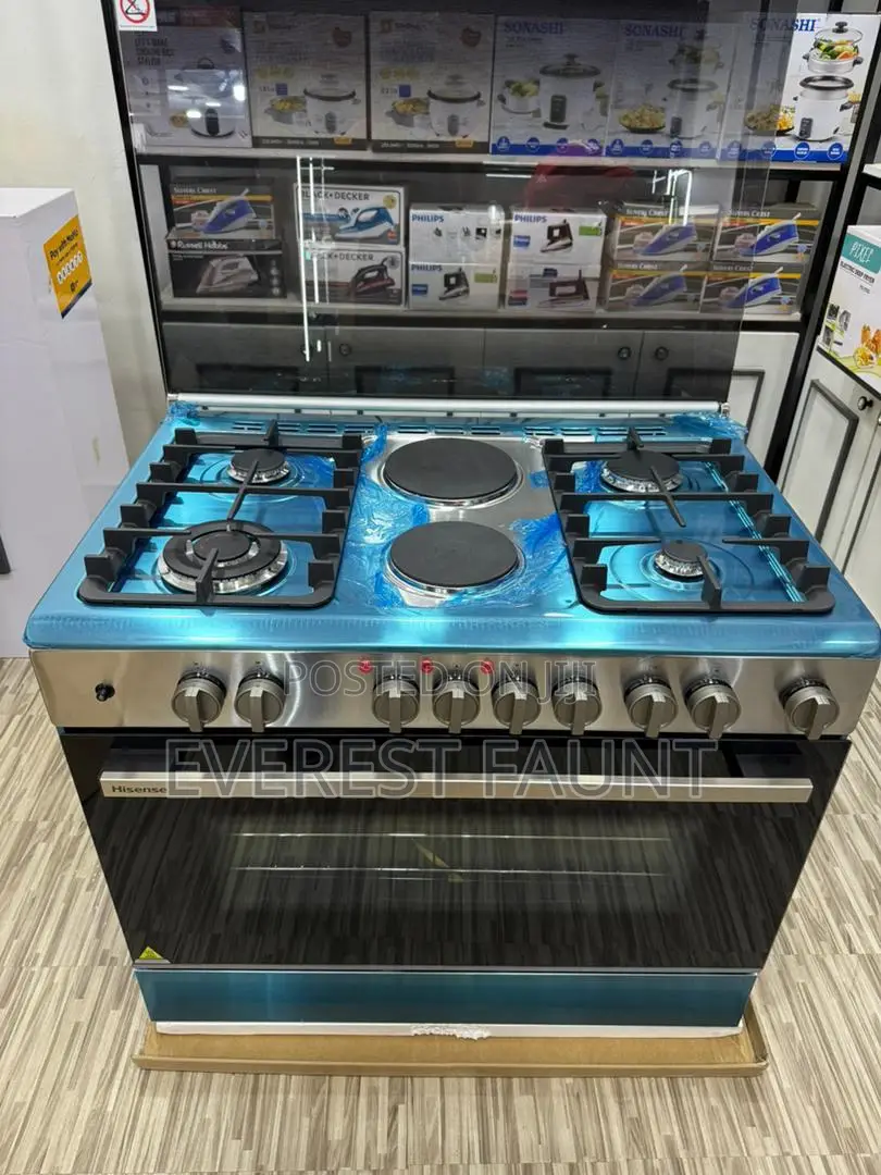 Hisense 90 by 60 Cooker 4 Gas 2 Electric
