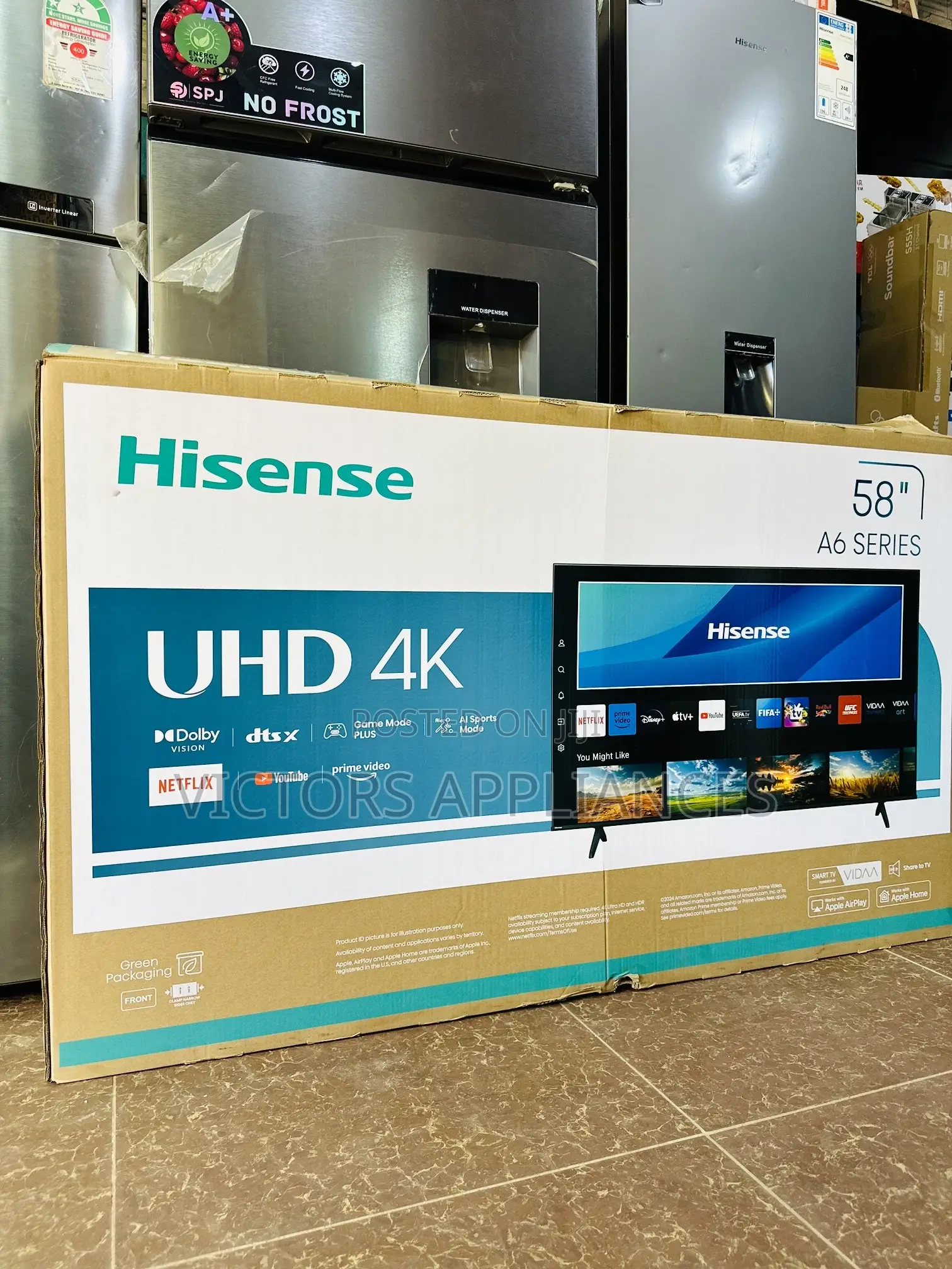 Hisense 58inches Uhd Smart Tv A6 Series