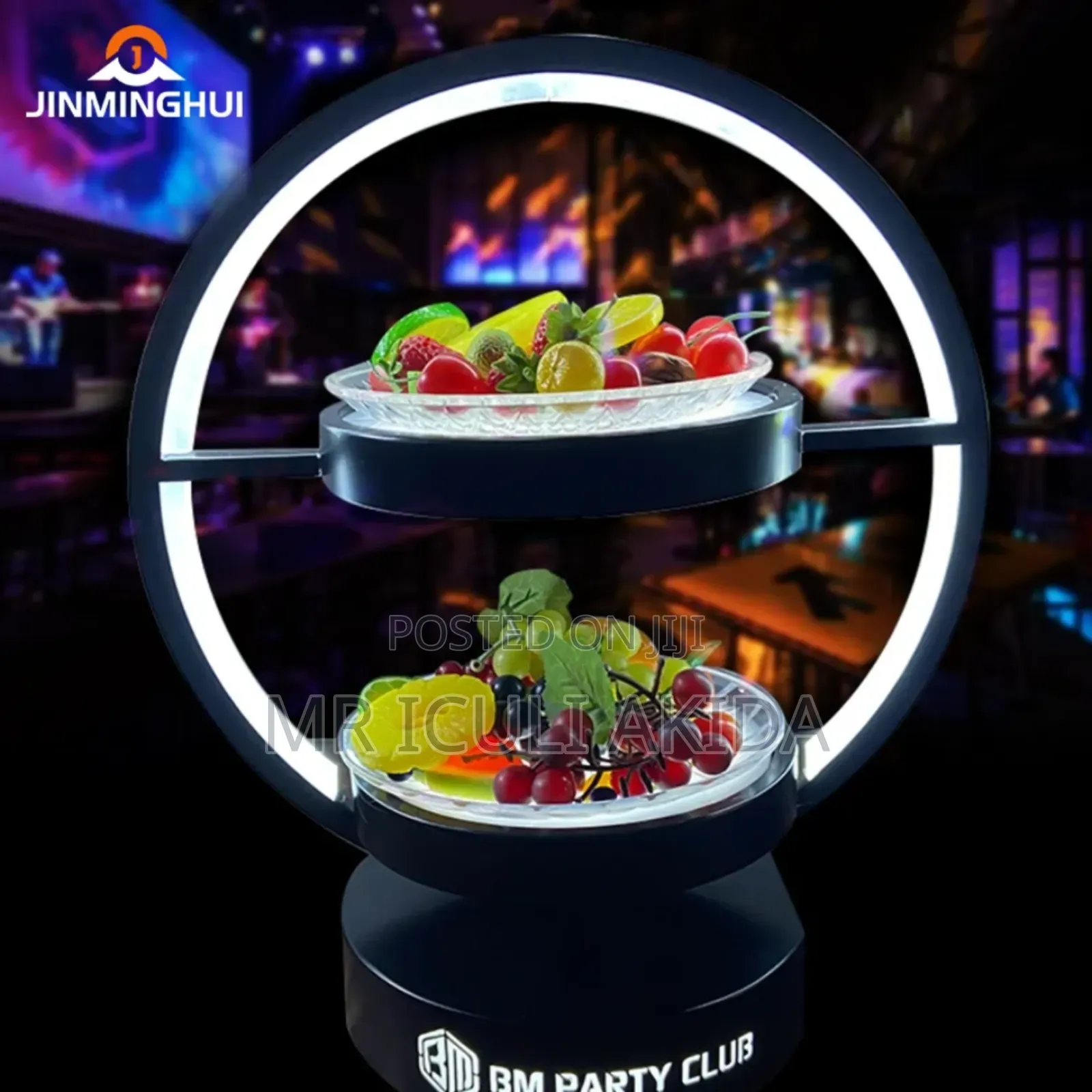 Led Illuminated Serving Tray For Bars,Party,Club To Display Fruits