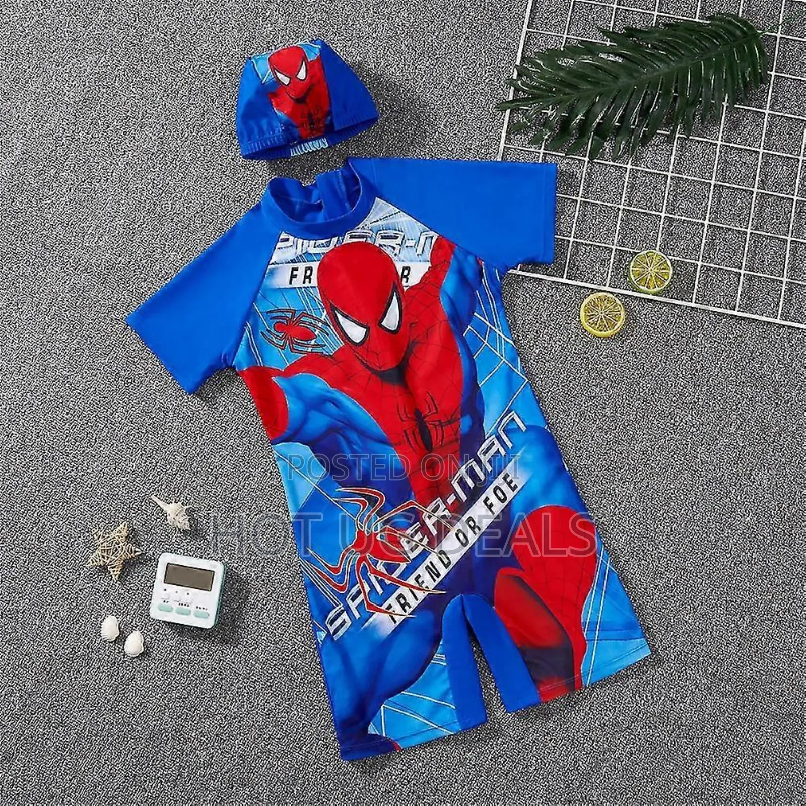 Kids Swimming Costume Swimsuite  (3 To 7 Years) - Multicolor