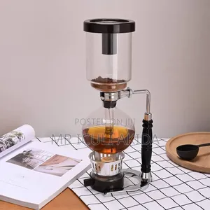 Japanese-Style Glass Siphon Coffee Maker and Coffee Brewer