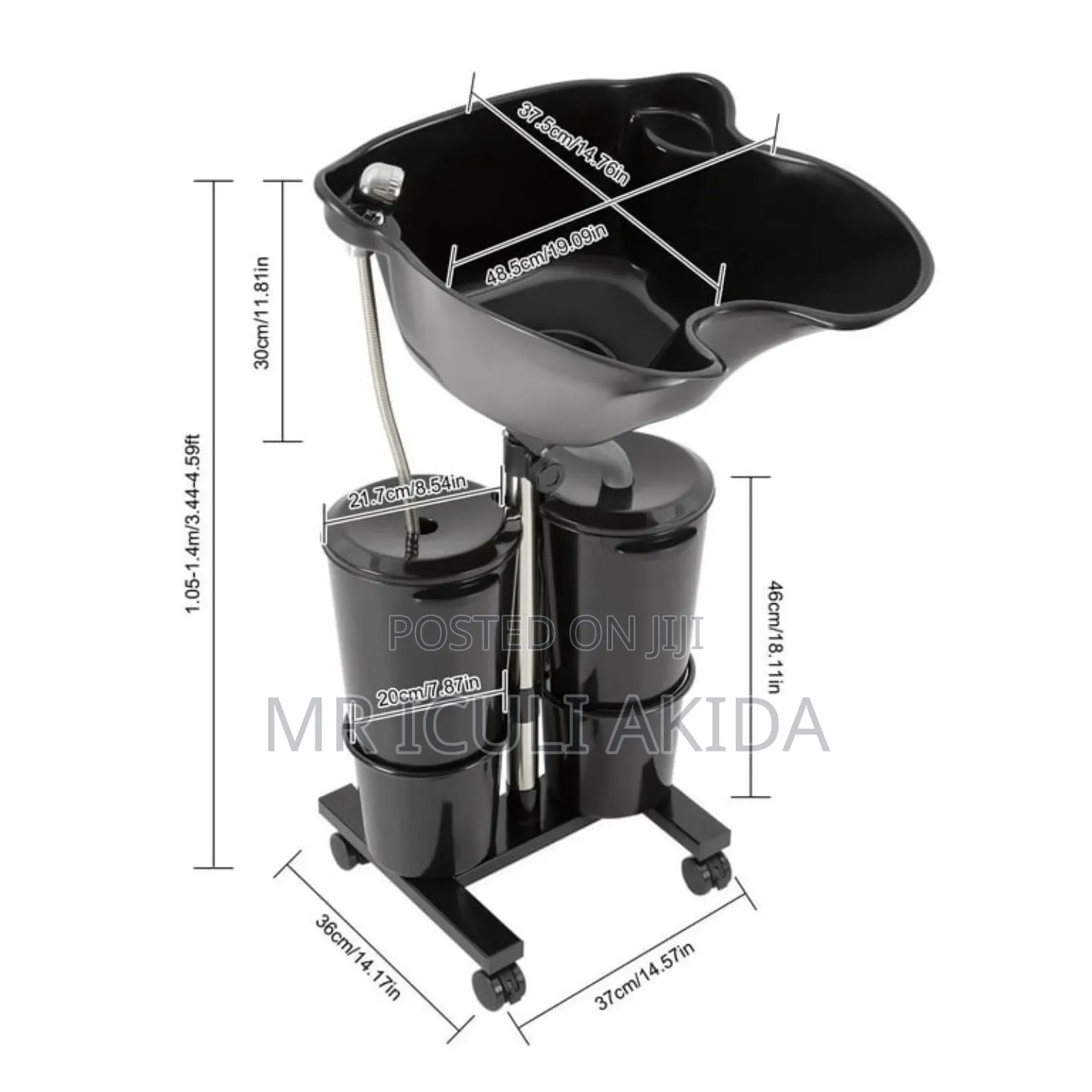 Modern Backwash Shampo Bowl Basin Hairdress Spa Salon Hair Washng Sink
