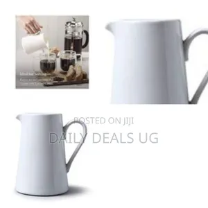 White Ceramic Serving Pitcher