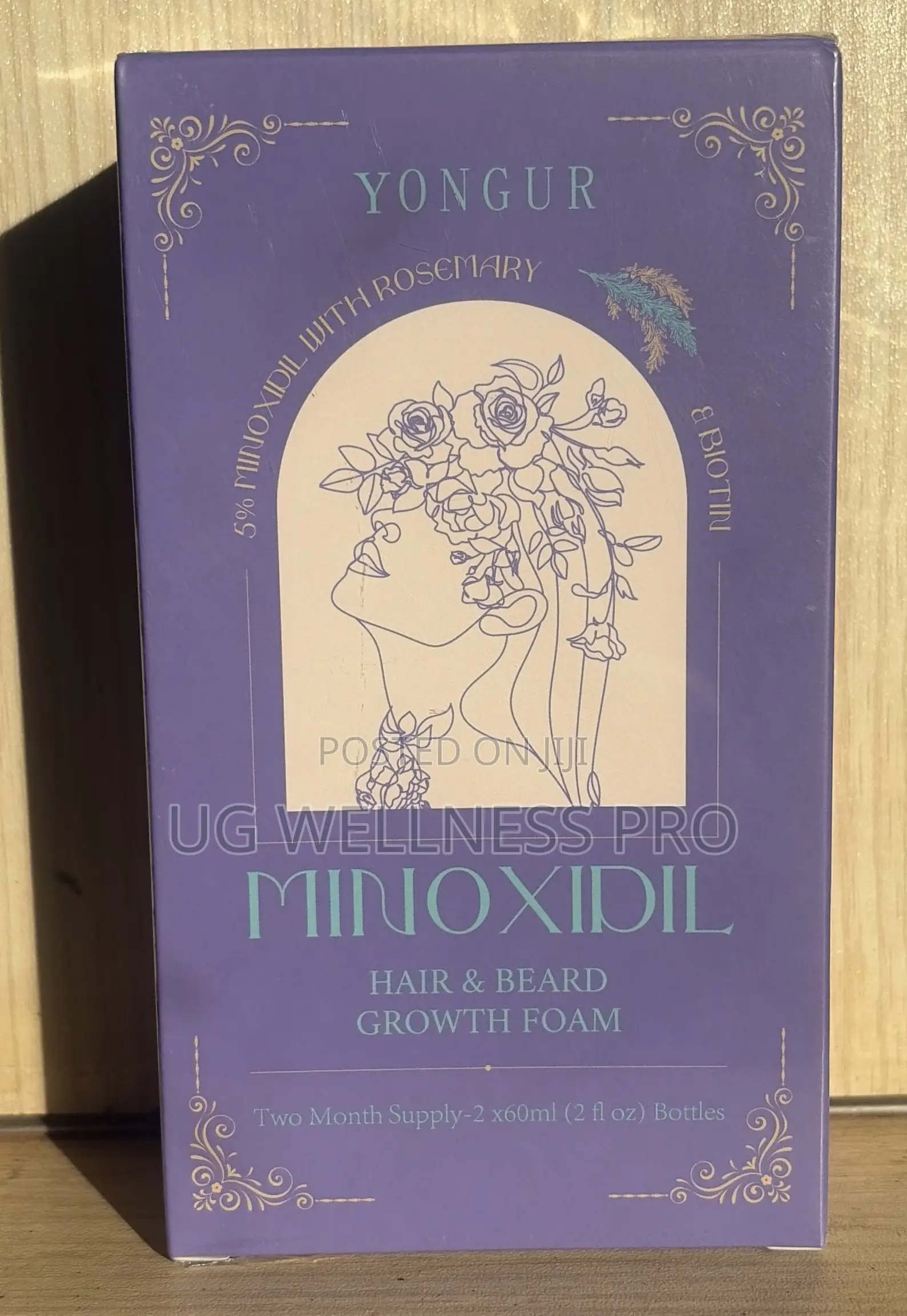 Minoxidil 5% Hair and Beard Growth Foam 2 Months Supply With Rosemary