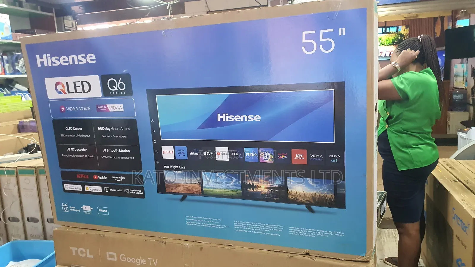 55 Inc Hisense Qled Q6 Tv Smart