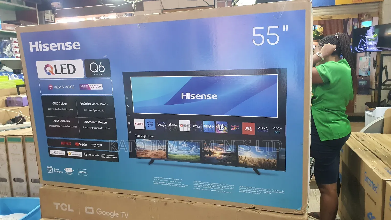 55 Inc Hisense Qled Q6 Tv Smart