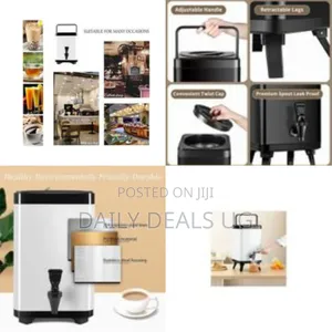 Professional Insulated Beverage Dispenser With Foldable Legs