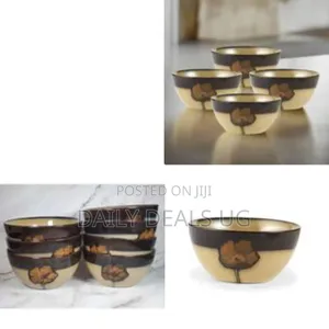 6-Piece Set of Stoneware Bowls - Multicolor