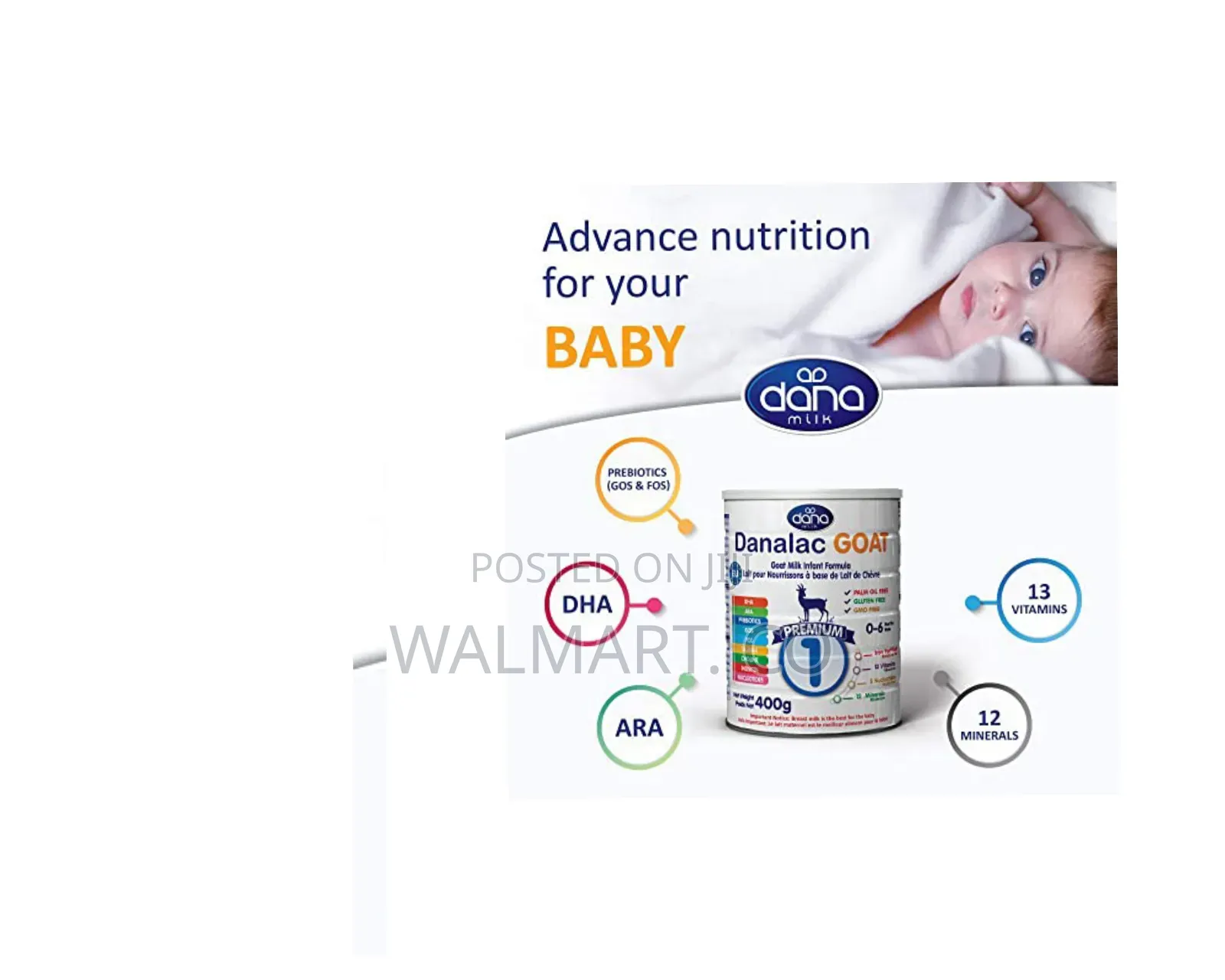 Danalac Goat Milk Infant Formula 400g Stage 1