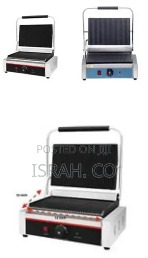Commercial Electric Grooved Panini Sandwich Contact Grill