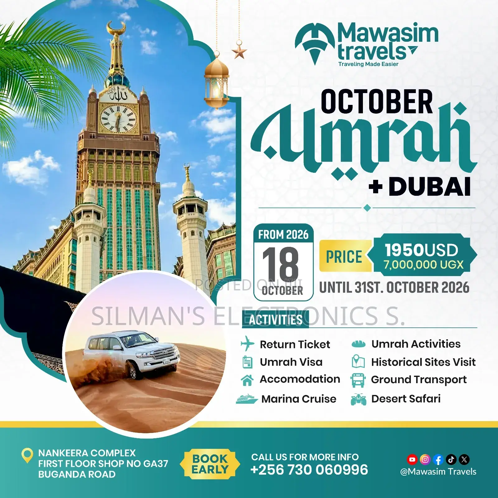 October Umrah Plus Dubai Trip by Mawasim Travels