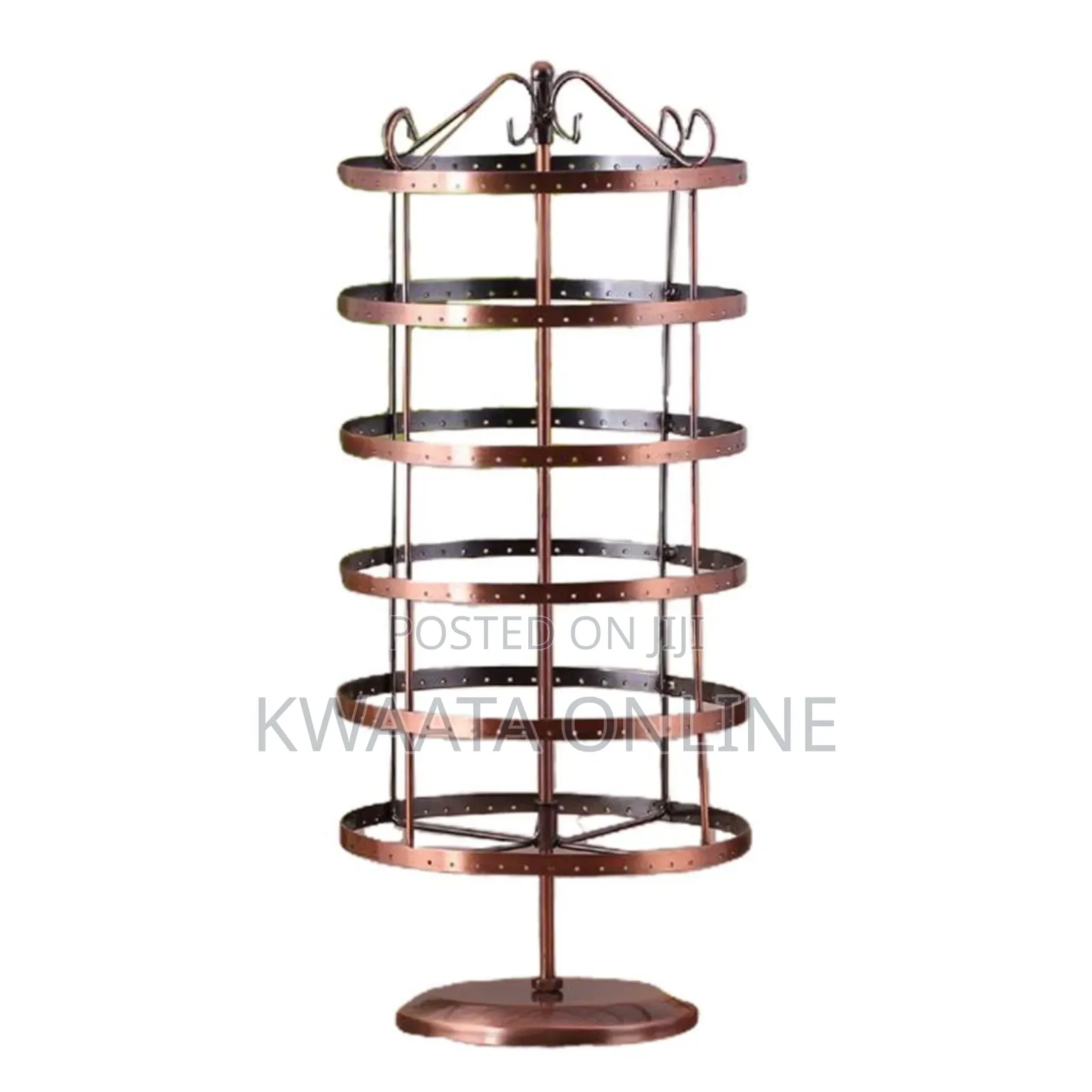 288 Hole Earrings Jewelry Display Stand Metal Bracket Rotating Cabinet