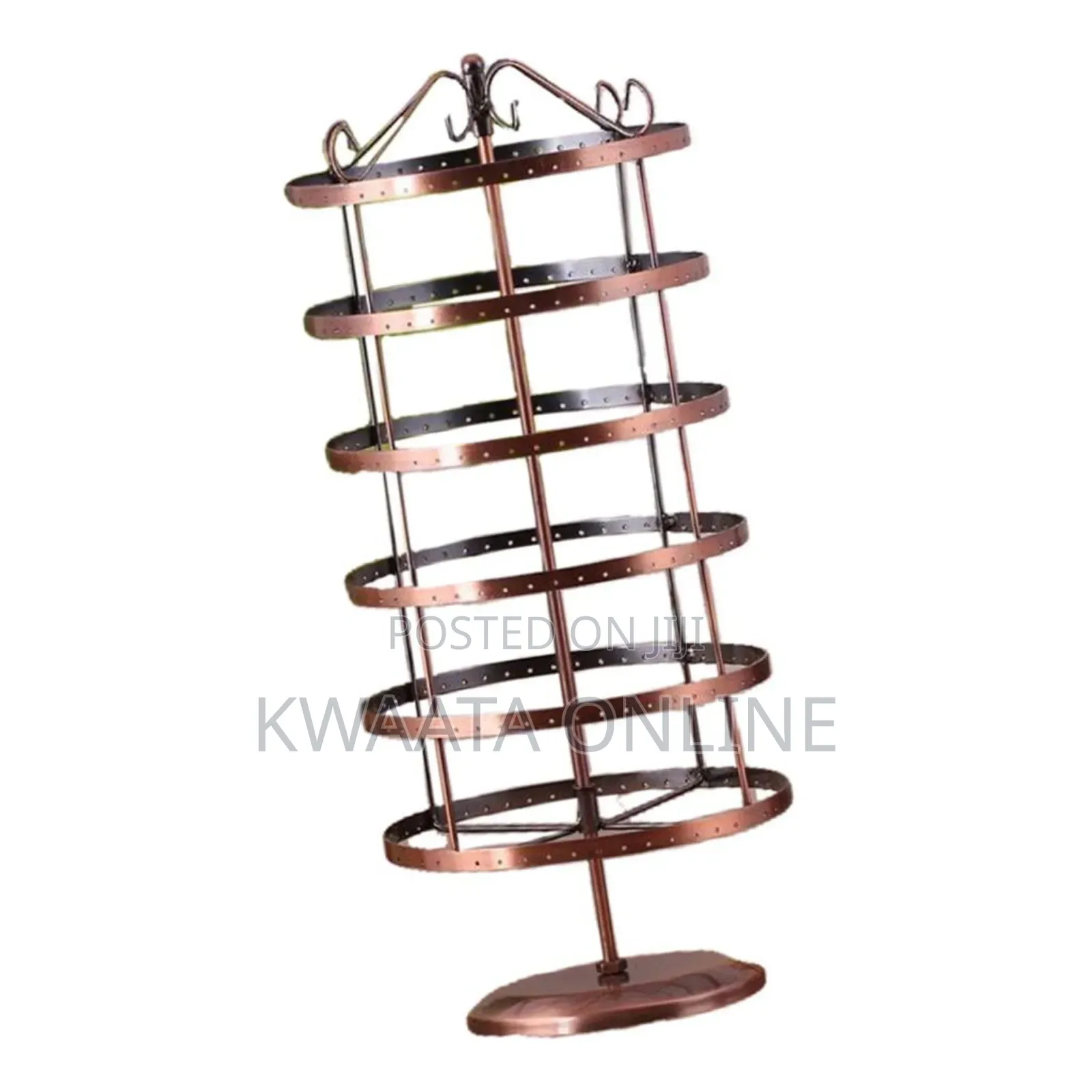 288 Hole Earrings Jewelry Display Stand Metal Bracket Rotating Cabinet