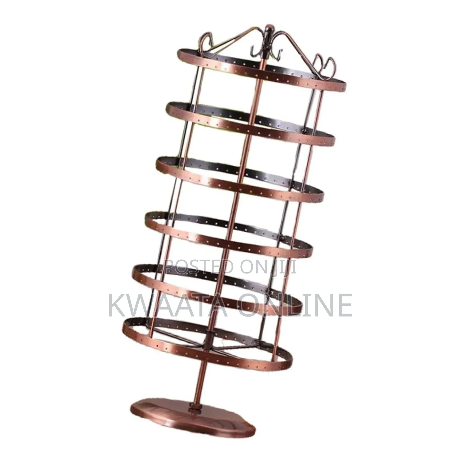 288 Hole Earrings Jewelry Display Stand Metal Bracket Rotating Cabinet