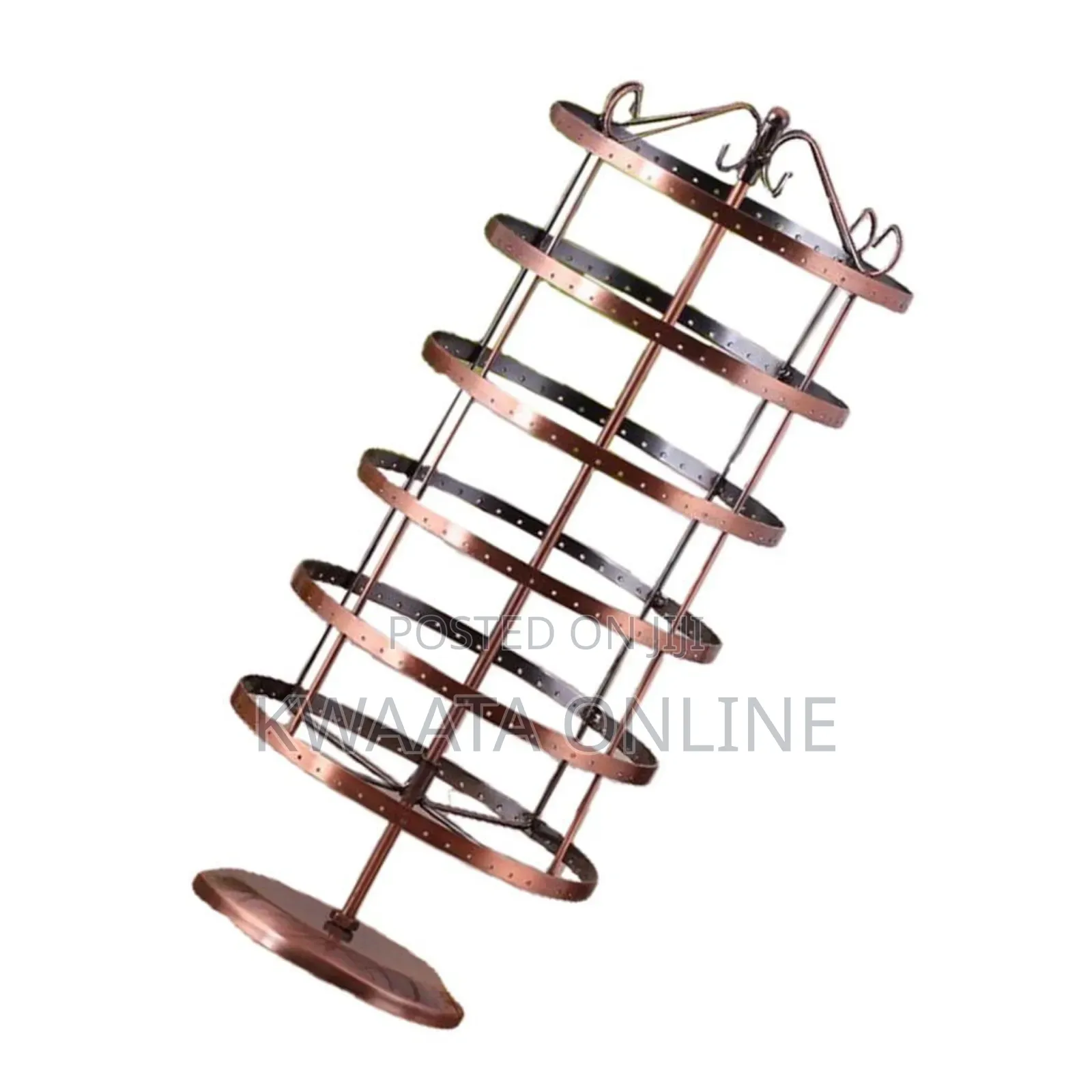 288 Hole Earrings Jewelry Display Stand Metal Bracket Rotating Cabinet