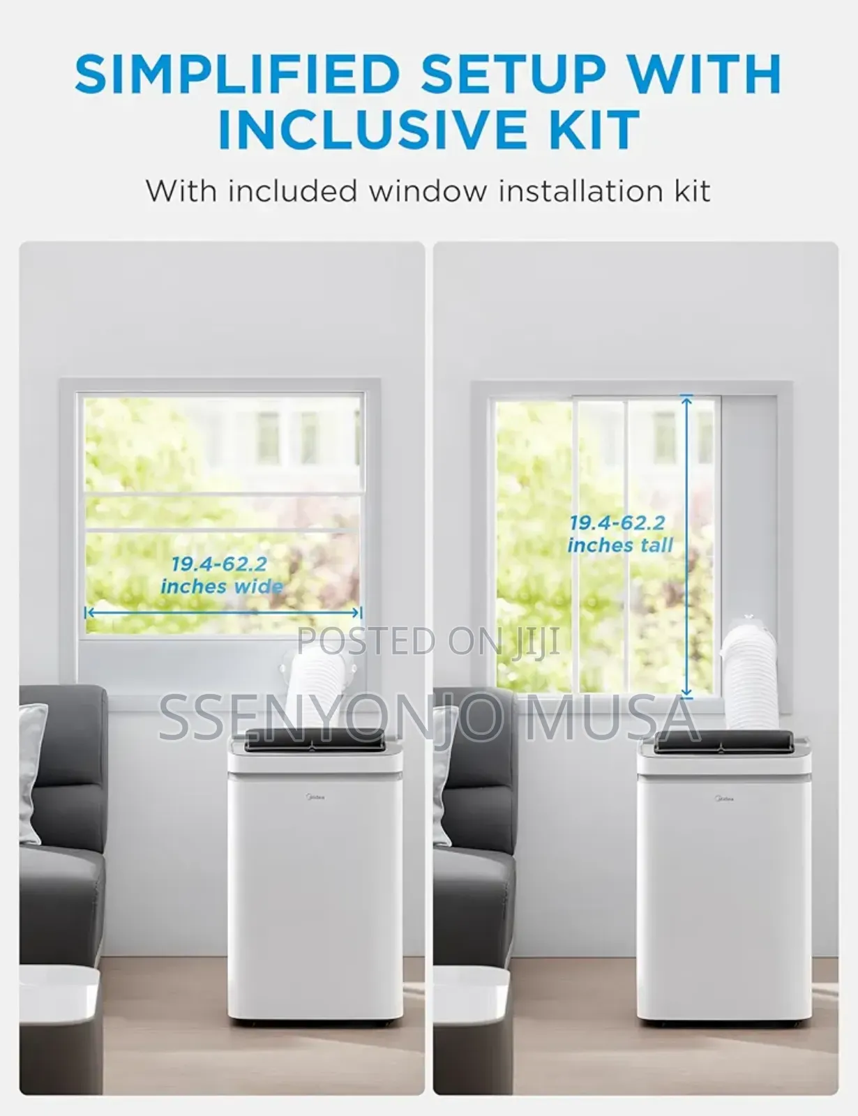 Midea 12,000 Btu Portable Air Conditioner (Map08s1xwt-a) – Smart Wifi-
