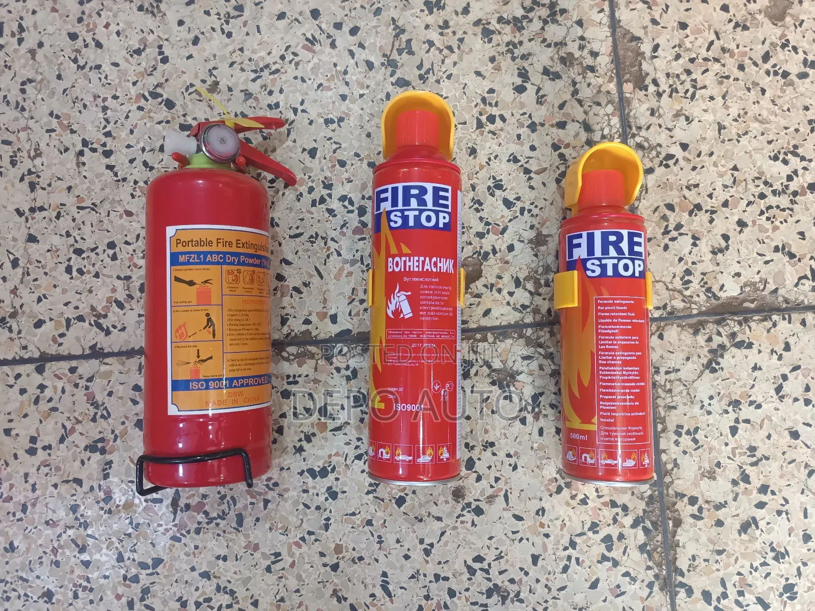 Fire Extinguisher Diff Sizes