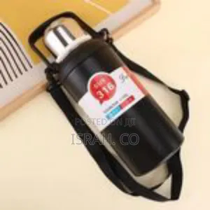 Premium Insulated Stainless Steel Travel Bottle With Carry Strap