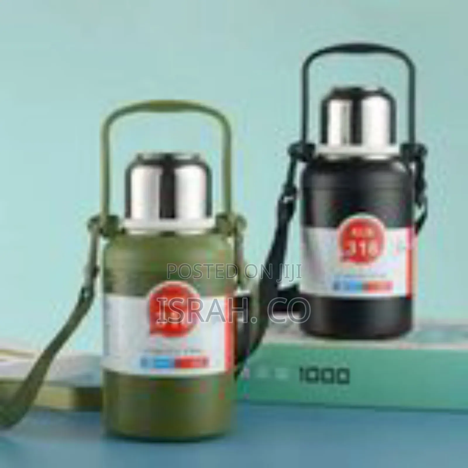 Premium Insulated Stainless Steel Travel Bottle With Carry Strap