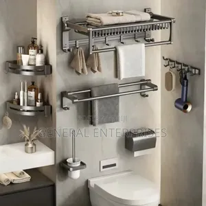 7-Piece Bathroom Accessory Storage Set