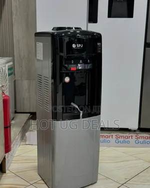 Spj Hot And Cold Water Dispenser 3taps And Storage Compartment - Grey