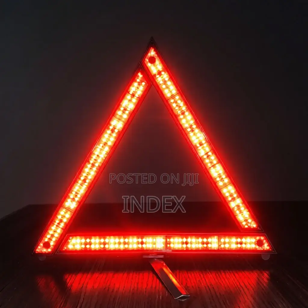 A Pair of Reflector Triangle-Red