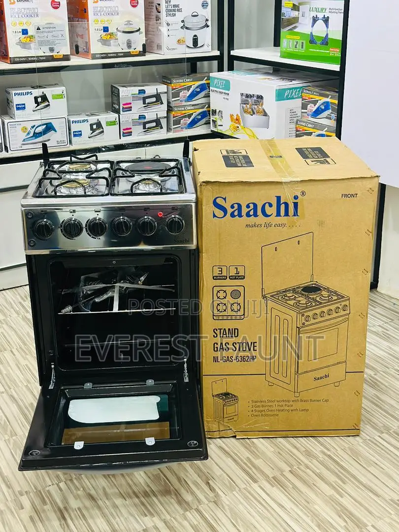 Saachi Cooker 3 Gas and 1 Electric