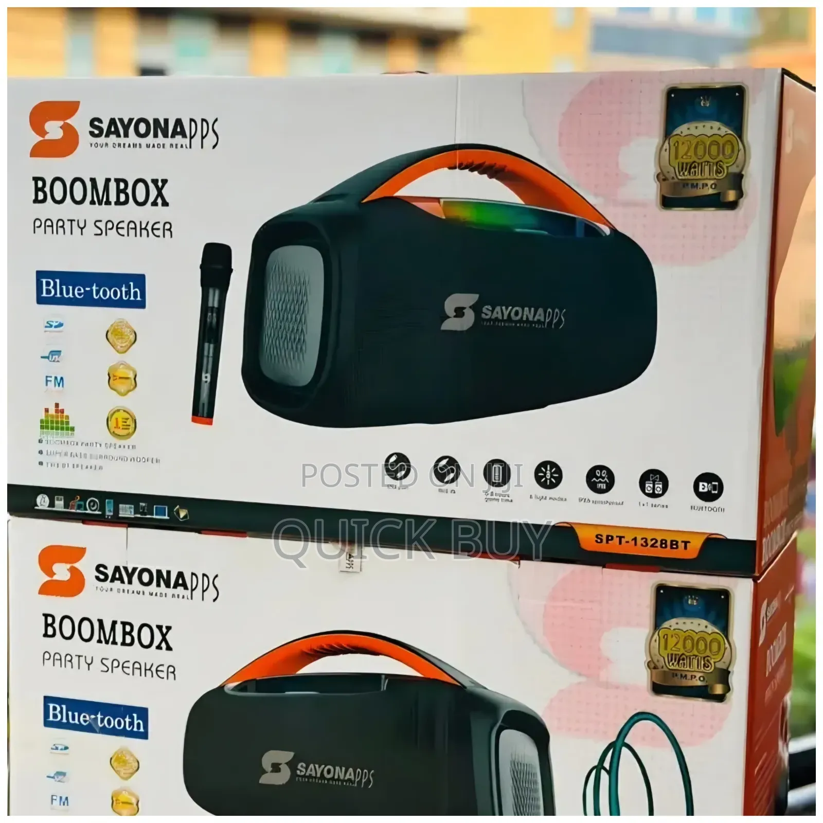 Sayona SPT-1328bt Boombox Party Speaker
