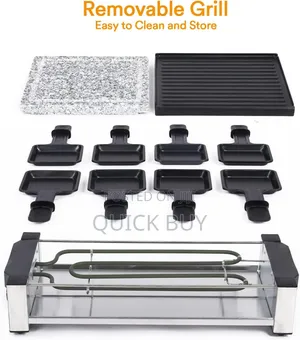 Saysonapps Raclette Grill With Granite Stone Grill Top