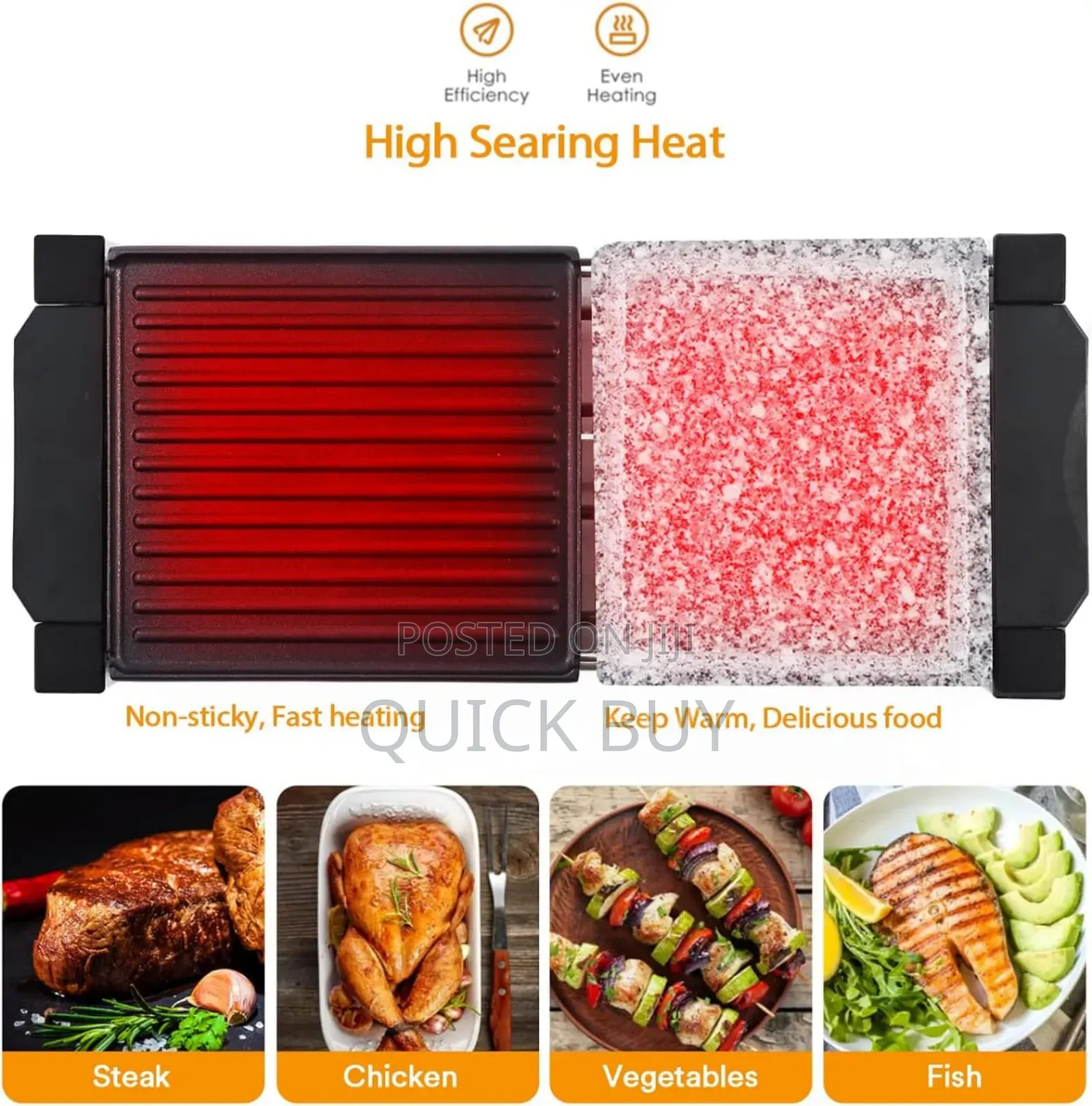 Saysonapps Raclette Grill With Granite Stone Grill Top