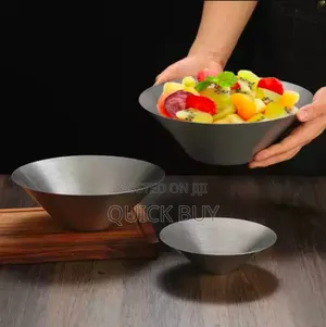 New 3pcs Conical Stainless Steel Bowls
