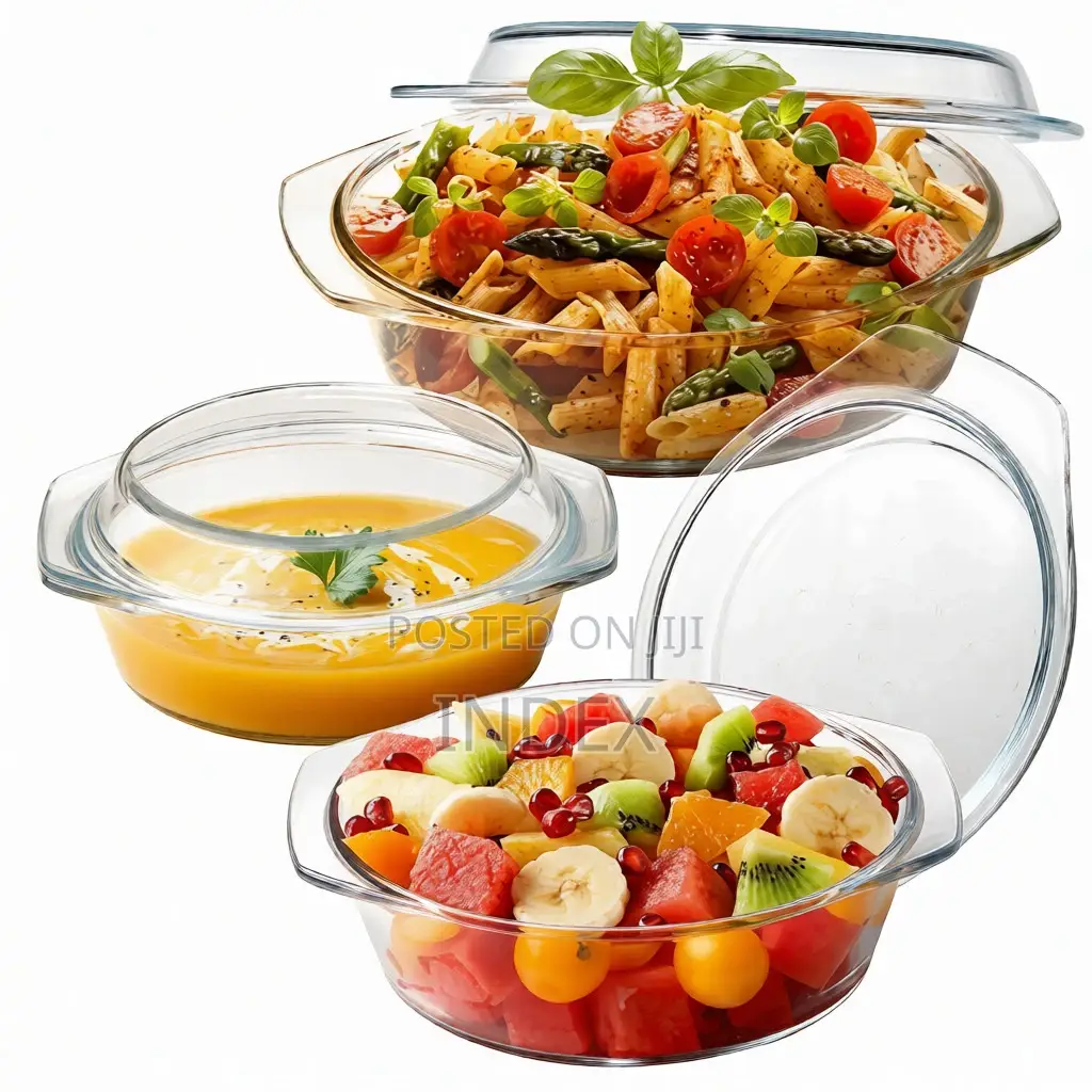 A Piece Ceramic Casserole Serving Dishes -Transparent